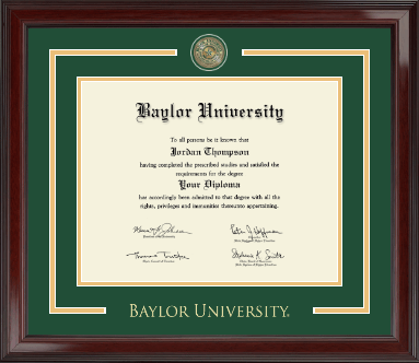 Baylor University diploma frame - Showcase Edition Diploma Frame in Encore