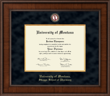 University of Montana Missoula diploma frame - Presidential Masterpiece Diploma Frame in Madison