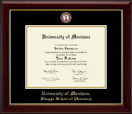University of Montana Missoula diploma frame - Masterpiece Medallion Diploma Frame in Gallery