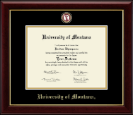 University of Montana Missoula Masterpiece Medallion Diploma Frame in Gallery