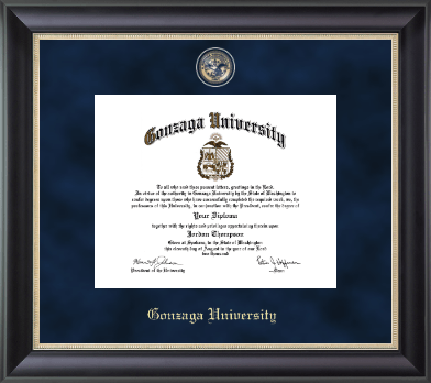 Gonzaga University diploma frame - Regal Edition Diploma Frame in Noir