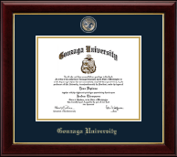 Gonzaga University Masterpiece Medallion Diploma Frame in Gallery