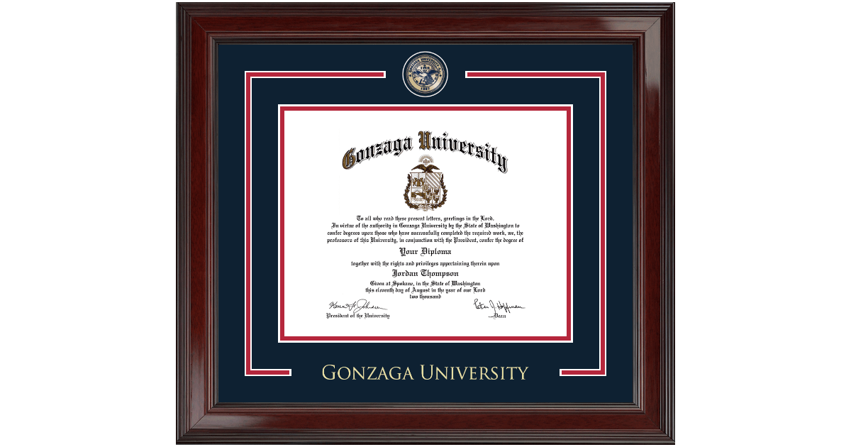 コレクション diploma Showcase Edition Diploma Frame in Encore Gonzaga University