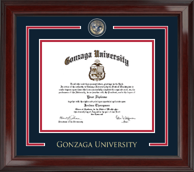 Gonzaga University diploma frame - Showcase Edition Diploma Frame in Encore
