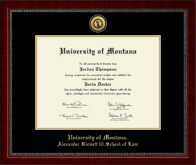 University of Montana Missoula diploma frame - Gold Engraved Medallion Diploma Frame in Sutton
