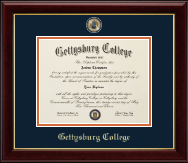 Gettysburg College diploma frame - Masterpiece Medallion Diploma Frame in Gallery