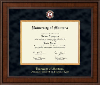 University of Montana Missoula diploma frame - Presidential Masterpiece Diploma Frame in Madison