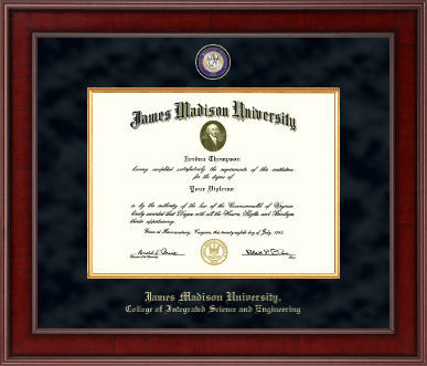 James Madison University diploma frame - Presidential Masterpiece Diploma Frame in Jefferson