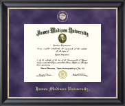 James Madison University Regal Edition Diploma Frame in Noir