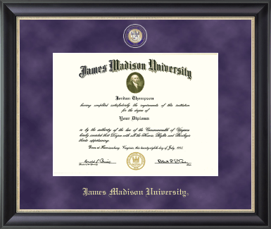 James Madison University diploma frame - Regal Edition Diploma Frame in Noir