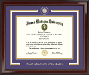 James Madison University diploma frame - Showcase Edition Diploma Frame in Encore