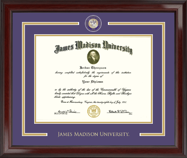 James Madison University diploma frame - Showcase Edition Diploma Frame in Encore