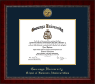 Gonzaga University diploma frame - Gold Engraved Medallion Diploma Frame in Sutton
