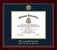 Gonzaga University diploma frame - Gold Engraved Medallion Diploma Frame in Sutton