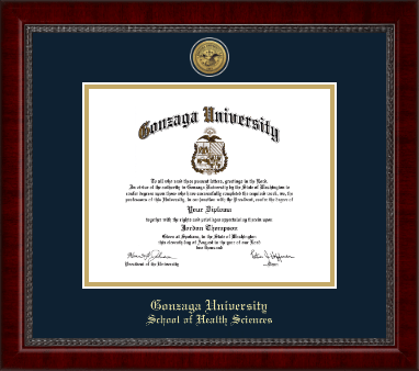 Gonzaga University diploma frame - Gold Engraved Medallion Diploma Frame in Sutton