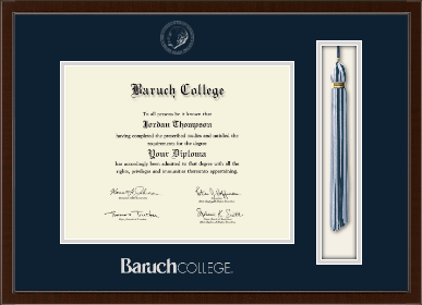 Baruch College diploma frame - Tassel & Cord Diploma Frame in Delta