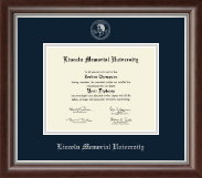 Lincoln Memorial University diploma frame - Silver Embossed Diploma Frame in Devonshire