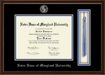 Notre Dame of Maryland University  Tassel Edition Diploma Frame in Delta