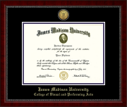 James Madison University Gold Engraved Medallion Diploma Frame in Sutton