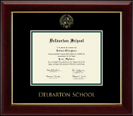 Delbarton High School in New Jersey diploma frame - Gold Embossed Diploma Frame in Gallery