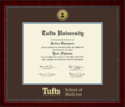 Tufts University diploma frame - Gold Engraved Medallion Diploma Frame in Sutton