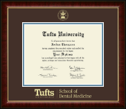 Tufts University diploma frame - Gold Embossed Diploma Frame in Murano