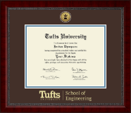 Tufts University diploma frame - Gold Engraved Medallion Diploma Frame in Sutton