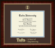 Tufts University diploma frame - Gold Embossed Diploma Frame in Murano