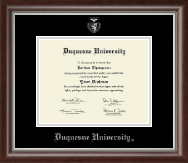 Duquesne University diploma frame - Silver Embossed Diploma Frame in Devonshire