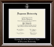Duquesne University diploma frame - Silver Embossed Diploma Frame in Devonshire