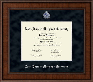 Notre Dame of Maryland University diploma frame - Presidential Masterpiece Diploma Frame in Madison