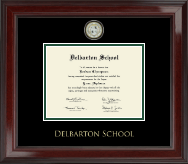 Delbarton High School in New Jersey diploma frame - Masterpiece Medallion Diploma Frame in Encore
