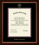 Claflin University diploma frame - Gold Embossed Diploma Frame in Murano