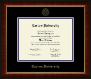 Carlow University diploma frame - Gold Embossed Diploma Frame in Murano