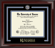 The University of Kansas diploma frame - Showcase Edition Diploma Frame in Encore