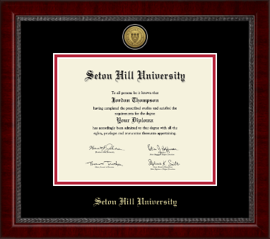 Seton Hill University diploma frame - Gold Engraved Medallion Diploma Frame in Sutton