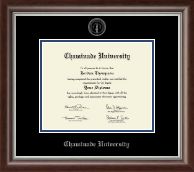 Chaminade University Silver Embossed Diploma Frame in Devonshire