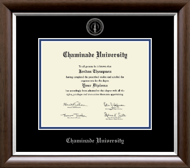 Chaminade University diploma frame - Silver Embossed Diploma Frame in Devonshire