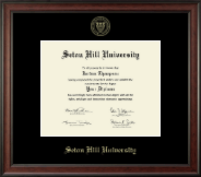 Seton Hill University diploma frame - Gold Embossed Diploma Frame in Studio