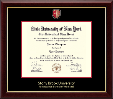 Stony Brook University diploma frame - Masterpiece Medallion Diploma Frame in Gallery
