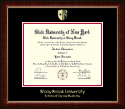 Stony Brook University Gold Embossed Diploma Frame in Murano
