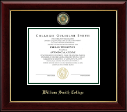 William Smith College Masterpiece Medallion Diploma Frame in Gallery