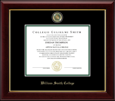 William Smith College diploma frame - Masterpiece Medallion Diploma Frame in Gallery
