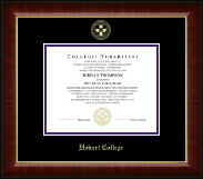Hobart College Gold Embossed Diploma Frame in Murano