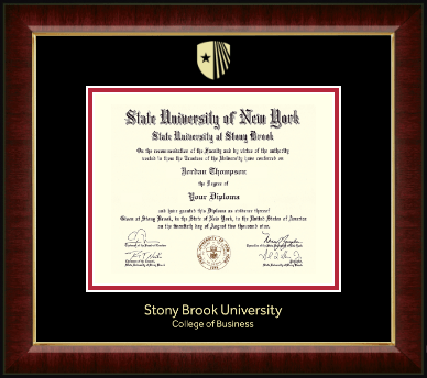 Stony Brook University diploma frame - Gold Embossed Diploma Frame in Murano