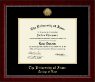 The University of Iowa diploma frame - Gold Engraved Medallion Diploma Frame in Sutton