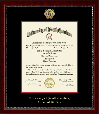 University of South Carolina diploma frame - Gold Engraved Medallion Diploma Frame in Sutton