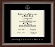 University of Arkansas at Little Rock diploma frame - Silver Embossed Diploma Frame in Devonshire