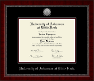 University of Arkansas at Little Rock diploma frame - Silver Engraved Medallion Diploma Frame in Sutton