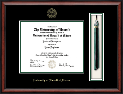 University of Hawaii at Manoa diploma frame - Tassel & Cord Diploma Frame in Southport